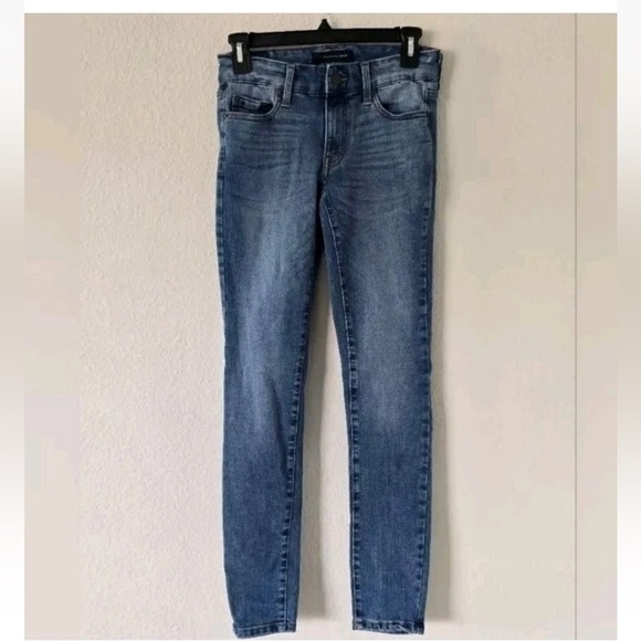 Aeropostale Low Rise Jeggings Blue Sz 2 Denim Light Washed 24×28 Streetwear - Picture 2 of 10